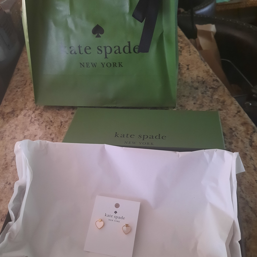 Kate Spade Gold Heart Earrings